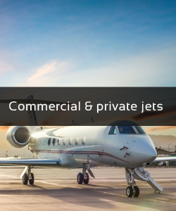 Commercial & private jets